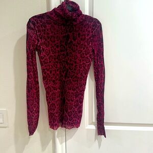 Fuzzi Mesh Print Top